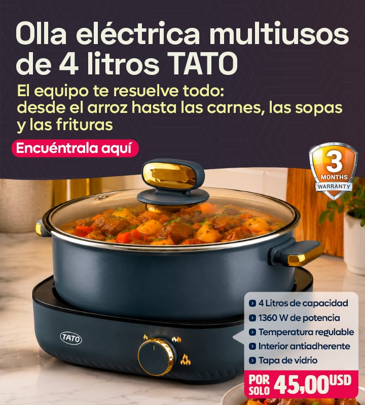 Olla eléctrica multiusos TATO